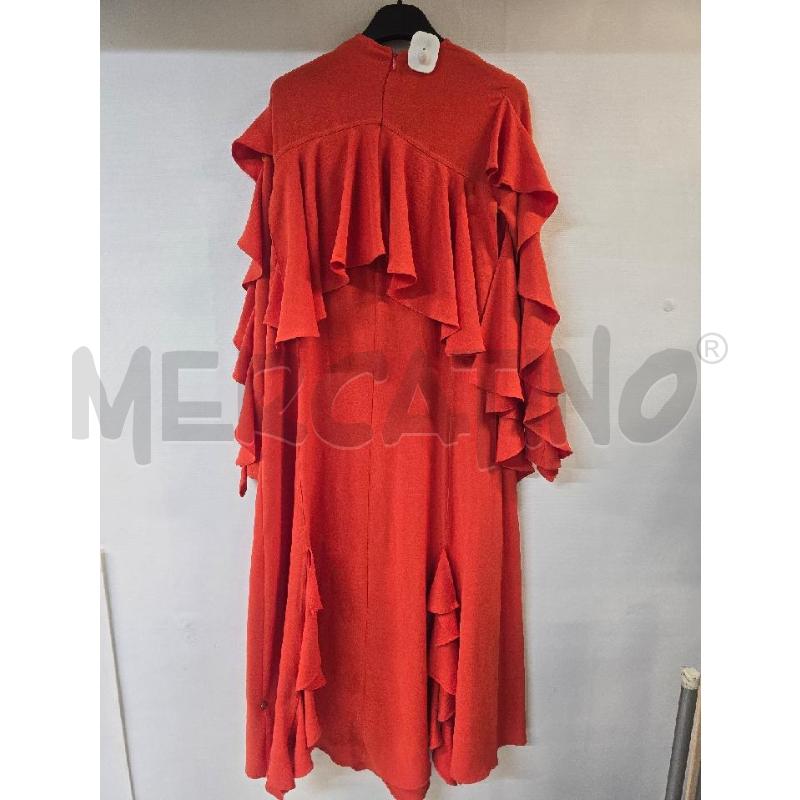 VESTITO DONNA ZARA ARANCIONE CON ROUGE | Mercatino dell'Usato Acerra 2