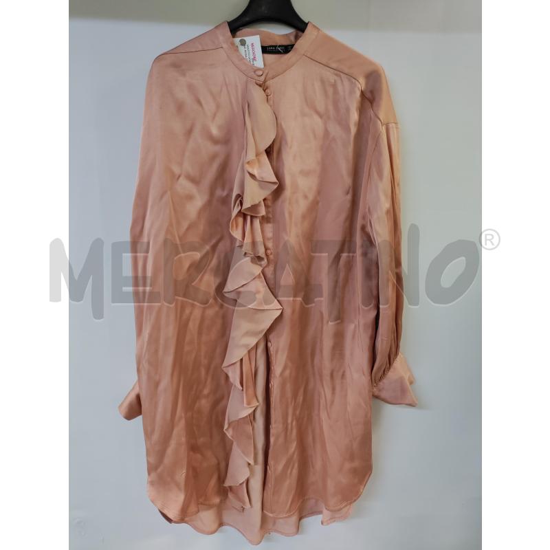 VESTITO DONNA ZARA BASIC ROSA CAMICIONE | Mercatino dell'Usato Acerra 1