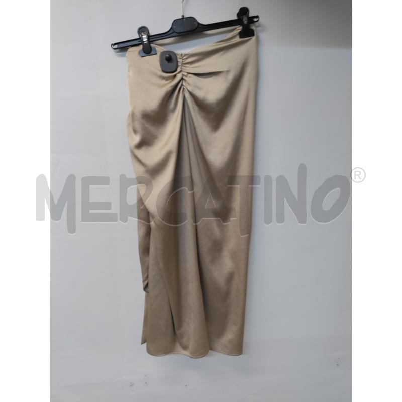 VESTITO DONNA ZARA BEIGE LUCIDO MONOSPALLA | Mercatino dell'Usato Acerra 2