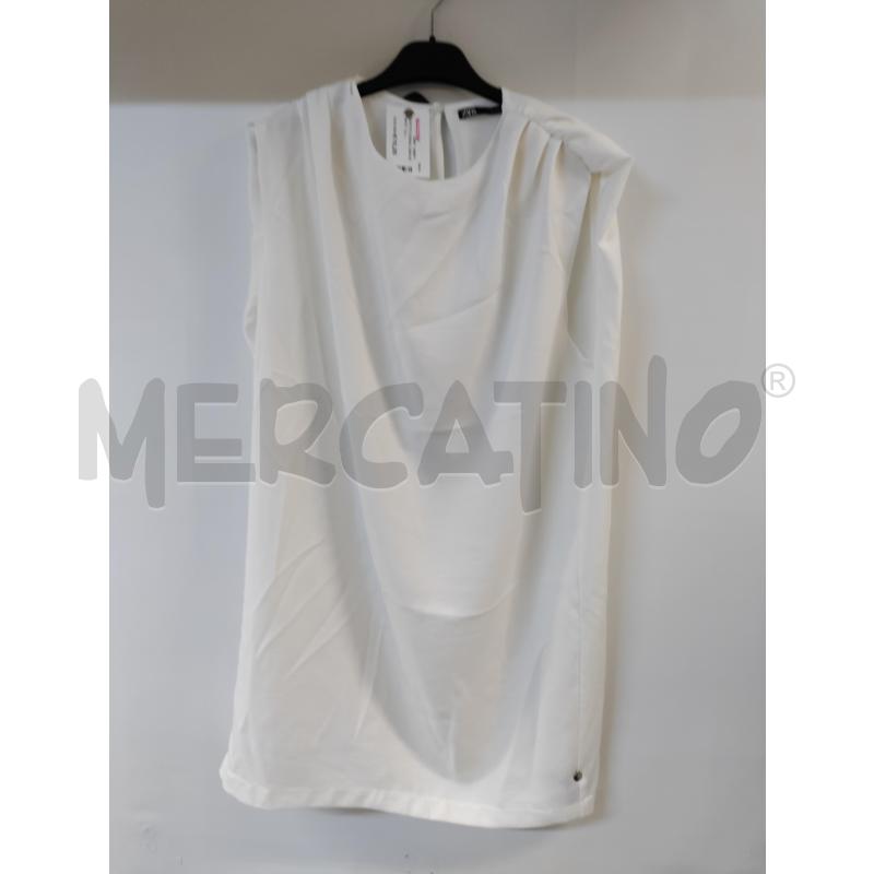 VESTITO DONNA ZARA BIANCO | Mercatino dell'Usato Acerra 1