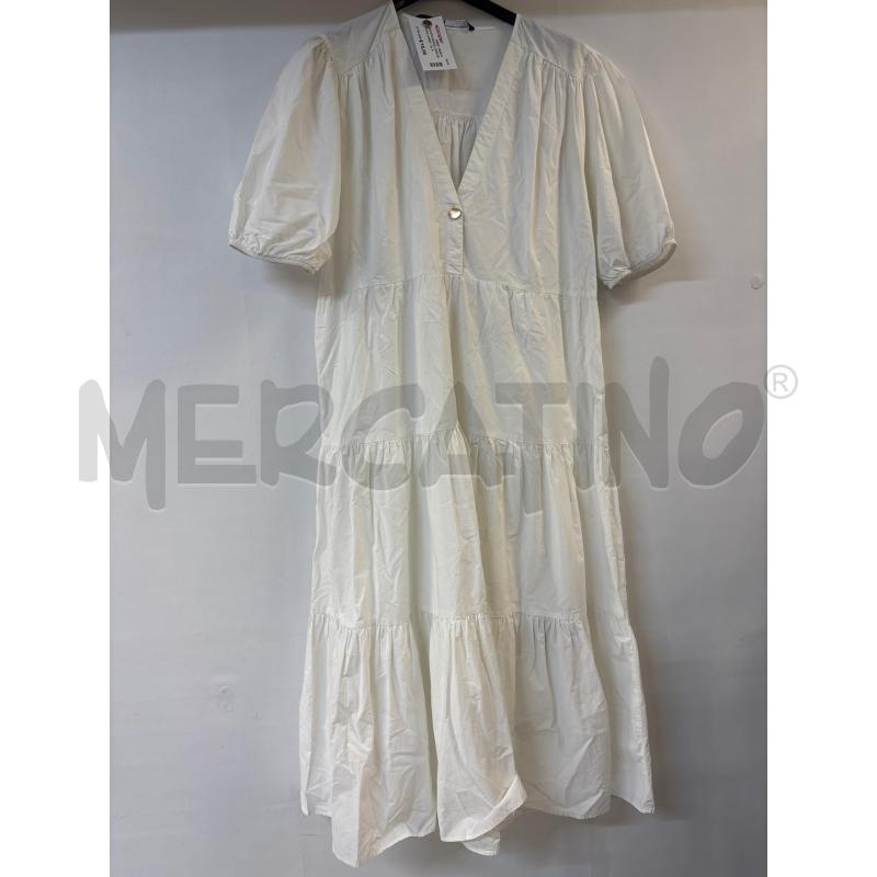 VESTITO DONNA ZARA BIANCO LUNGO | Mercatino dell'Usato Acerra 1