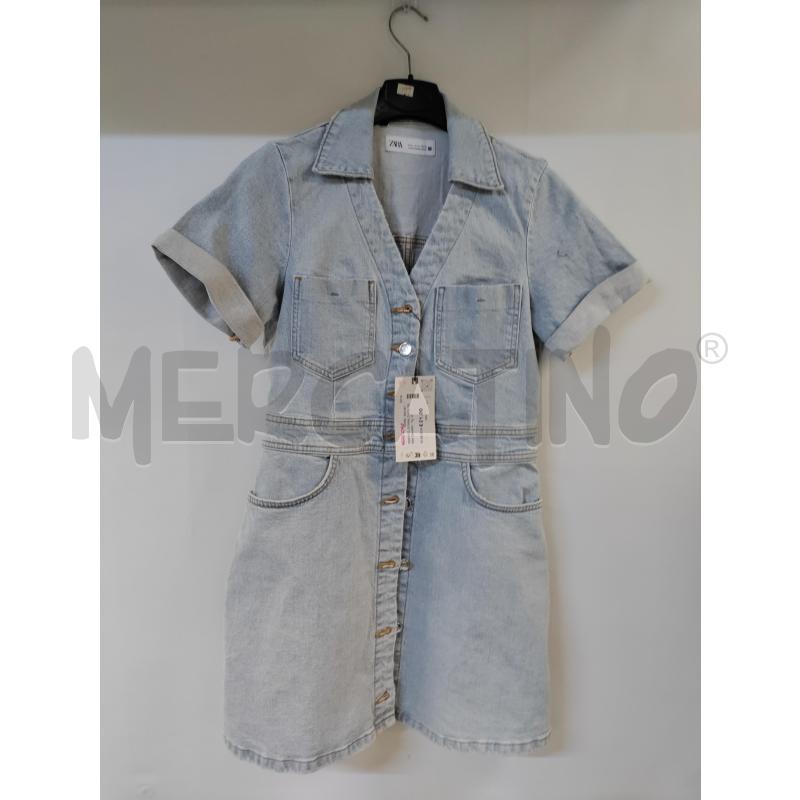VESTITO DONNA ZARA DENIM CHIARO | Mercatino dell'Usato Acerra 1