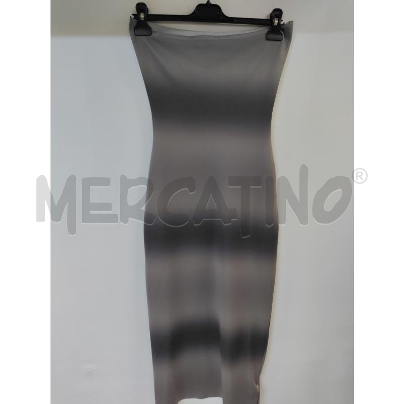 VESTITO DONNA ZARA LUNGO GRIGIO CHIARO SCURO TUBINO | Mercatino dell'Usato Acerra 1
