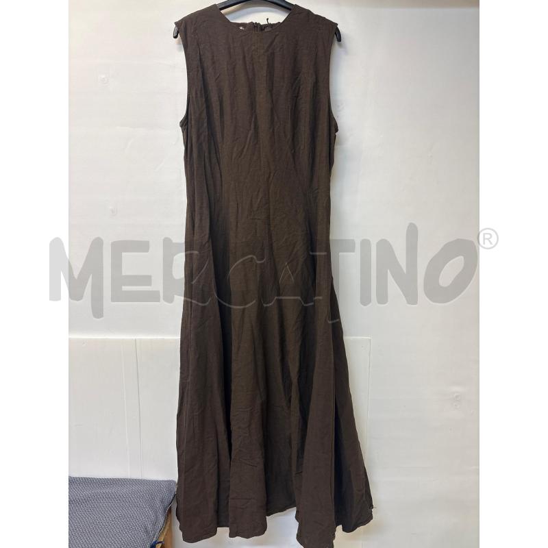 VESTITO DONNA ZARA MARRONE LUNGO  | Mercatino dell'Usato Acerra 1