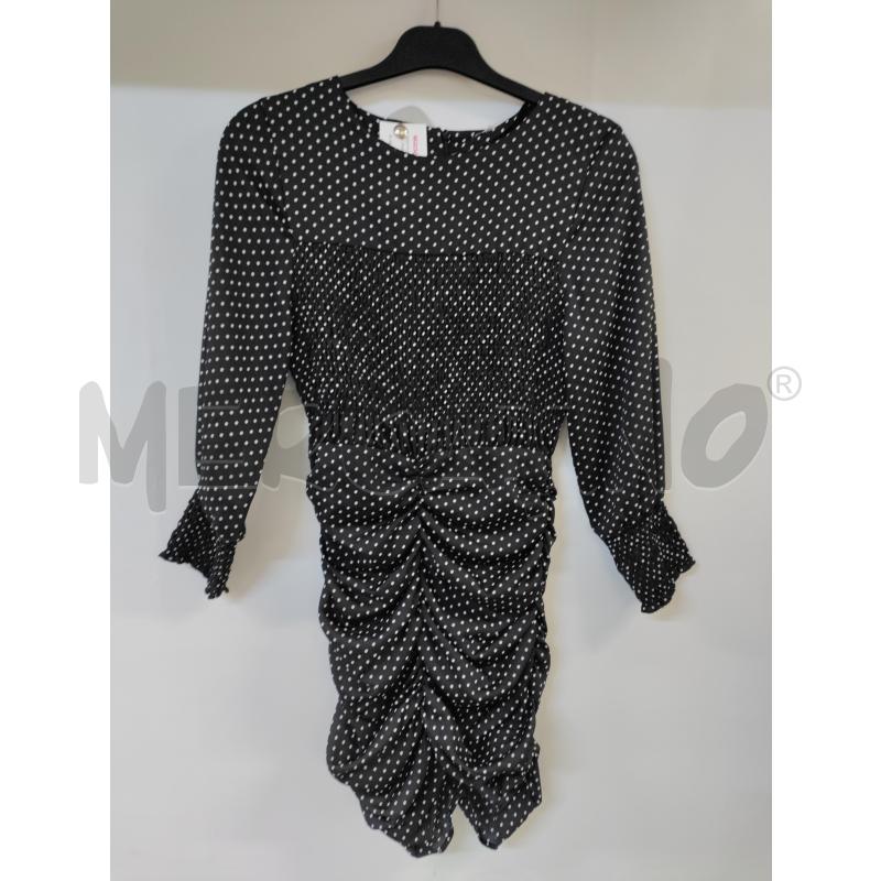 VESTITO DONNA ZARA NERO PUNTI BIANCHI | Mercatino dell'Usato Acerra 1