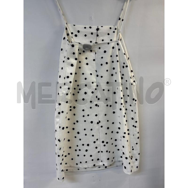 VESTITO DONNA ZARA TRAFALUC BIANCO POIS NERI | Mercatino dell'Usato Acerra 2