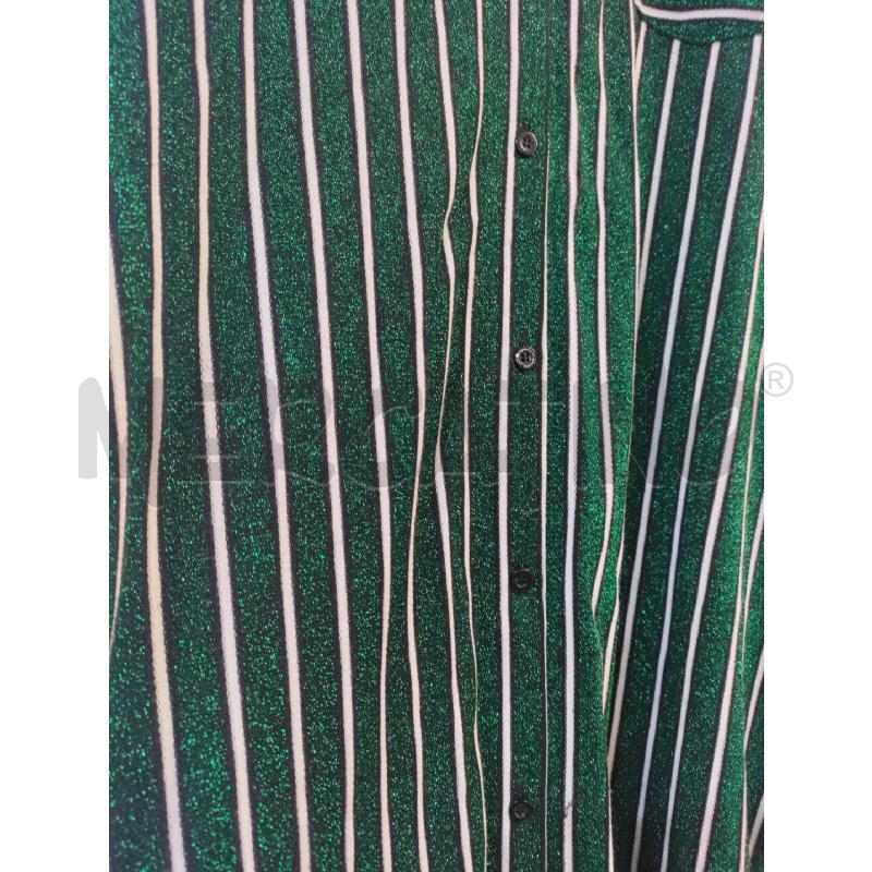 VESTITO DONNA ZARA TRAFALUC RIGHE VERDE NERO BRILLANTINATO | Mercatino dell'Usato Acerra 2