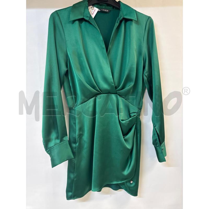 VESTITO DONNA ZARA VERDE | Mercatino dell'Usato Acerra 1