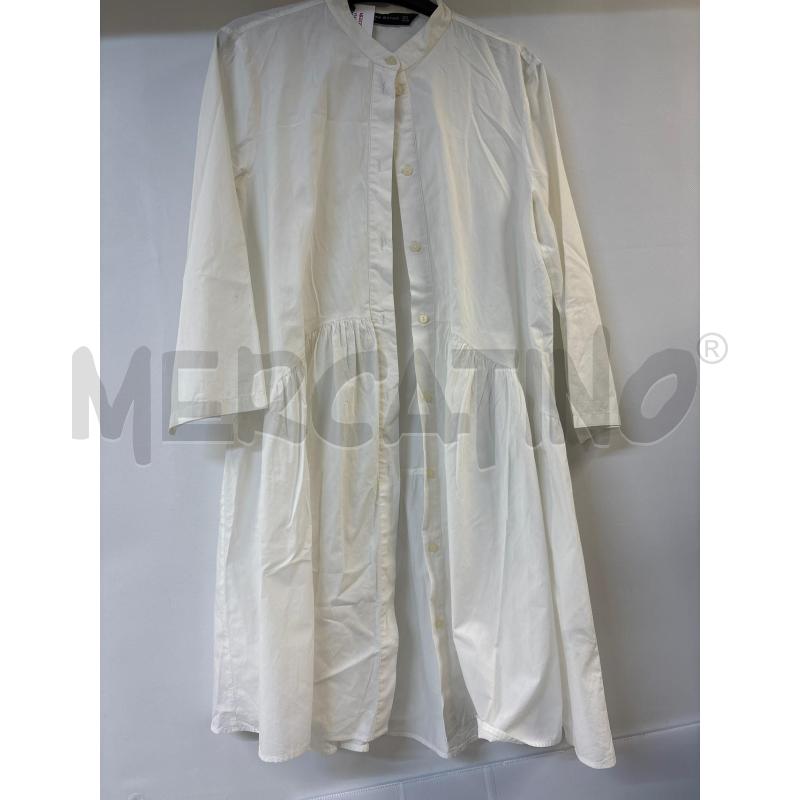 VESTITO DONNA ZARA WOMAN BIANCO | Mercatino dell'Usato Acerra 1