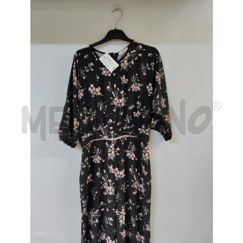 VESTITO PANTA DONNA NERO FIORI KOCCA | Mercatino dell'Usato Acerra 1