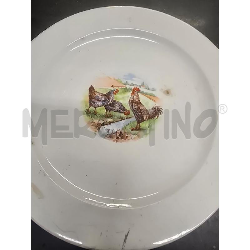 ZUPPIERA BEIGE BIANCA FIGURA GALLINE +PIATT DA RIV. | Mercatino dell'Usato Acerra 4