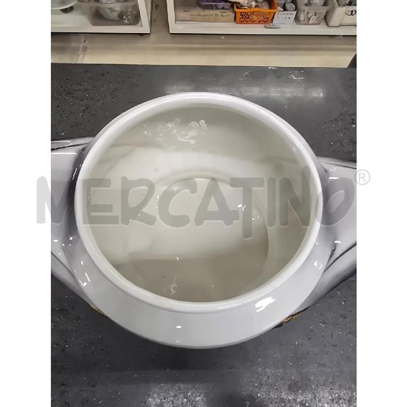 ZUPPIERA BIANCA NERA DORATA FIORI | Mercatino dell'Usato Acerra 3