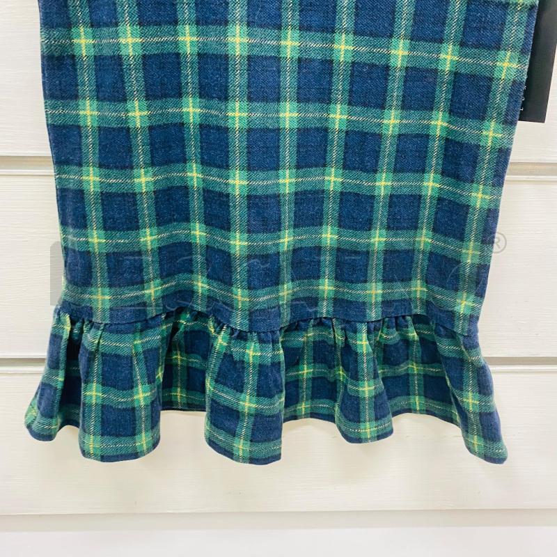 ABITO BAMBINA RALPH LAUREN SCOZZESE VERDE BLU | Mercatino dell'Usato Lago patria - giugliano in c. 4