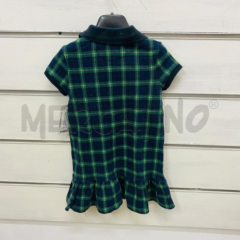 ABITO BAMBINA RALPH LAUREN SCOZZESE VERDE BLU | Mercatino dell'Usato Lago patria - giugliano in c. 5