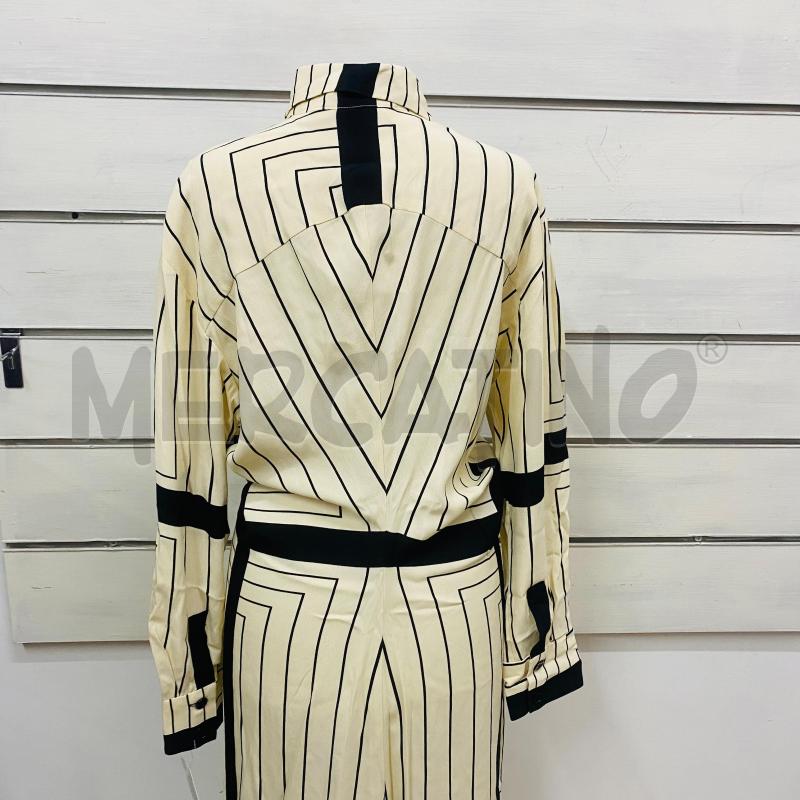 ABITO CAMICIA DONNA ZARA PANNA RIGHE NERE | Mercatino dell'Usato Lago patria - giugliano in c. 5