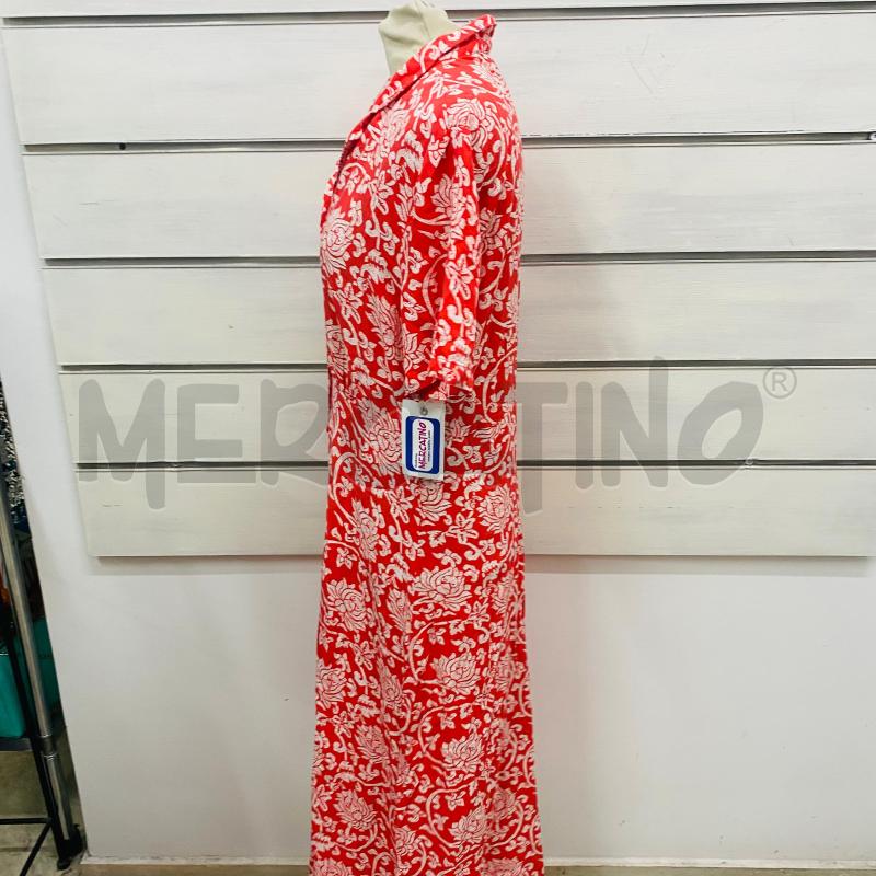 ABITO CHEMISIER DONNA ESQUALO ROSSO FIORI BIANCHI | Mercatino dell'Usato Lago patria - giugliano in c. 5