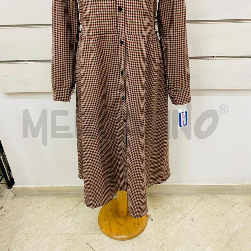 ABITO DONNA AMULETO QUADRO BORDEAUX MARRONE SCOLLO CAMICIA | Mercatino dell'Usato Lago patria - giugliano in c. 2