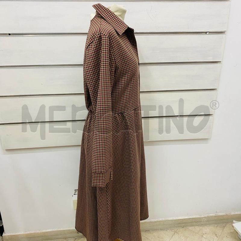 ABITO DONNA AMULETO QUADRO BORDEAUX MARRONE SCOLLO CAMICIA | Mercatino dell'Usato Lago patria - giugliano in c. 4