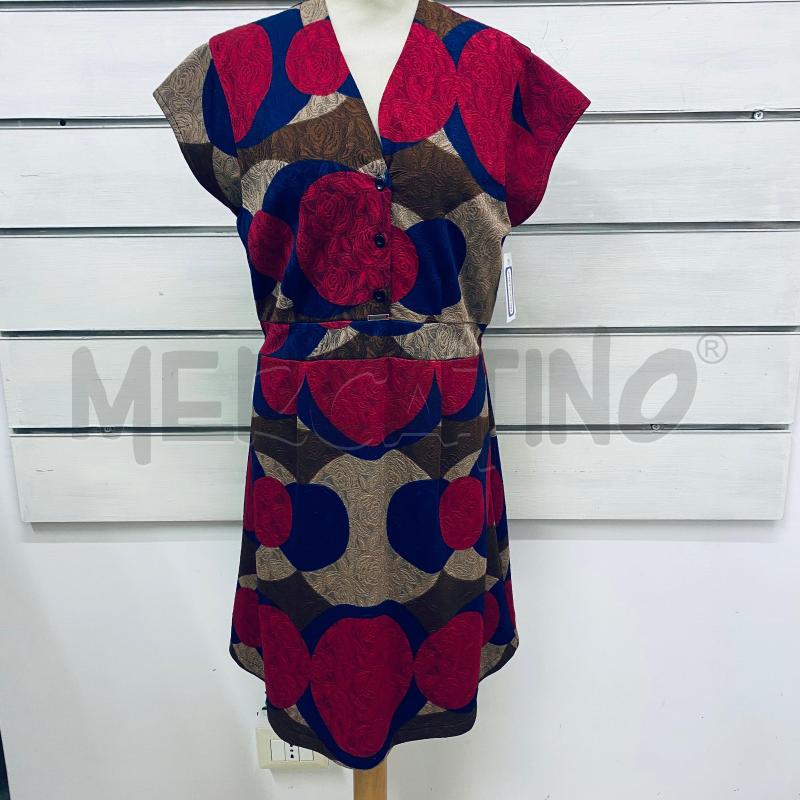 ABITO DONNA ANONYME POIS GRANDI ROSA BLU MARRONE | Mercatino dell'Usato Lago patria - giugliano in c. 1