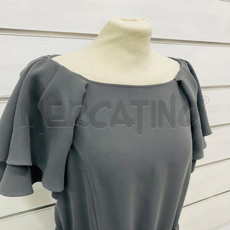 ABITO DONNA ATOS LOMBARDINI GRGIO SCURO CINTURA NERA  | Mercatino dell'Usato Lago patria - giugliano in c. 2