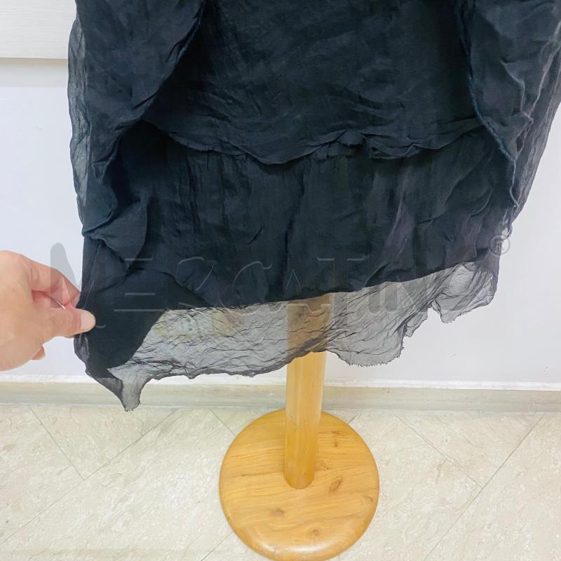 ABITO DONNA BABA DESIGN NERO SETA 100% | Mercatino dell'Usato Lago patria - giugliano in c. 3