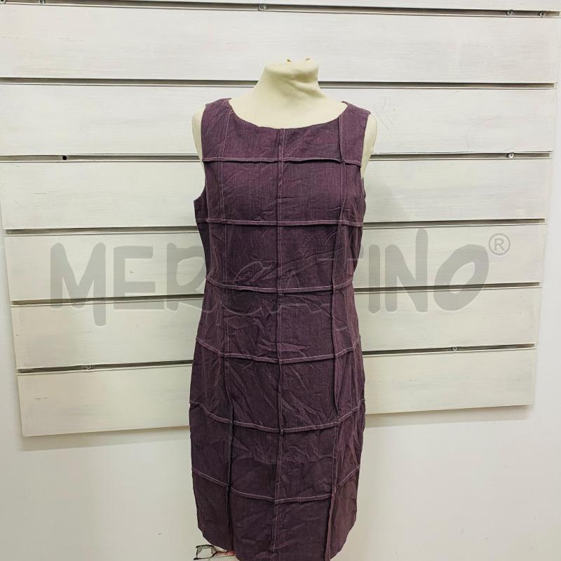 ABITO DONNA CALVIN KLEIN VIOLA QUADRATI STILE TUBINO | Mercatino dell'Usato Lago patria - giugliano in c. 1