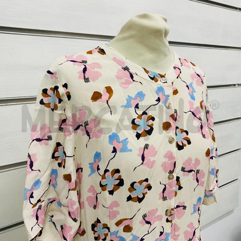 ABITO DONNA CARACTERE BEIGE FIORI ROSA AZZURRI MARRONI | Mercatino dell'Usato Lago patria - giugliano in c. 2
