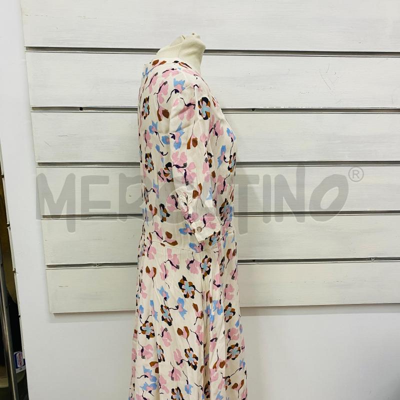 ABITO DONNA CARACTERE BEIGE FIORI ROSA AZZURRI MARRONI | Mercatino dell'Usato Lago patria - giugliano in c. 4
