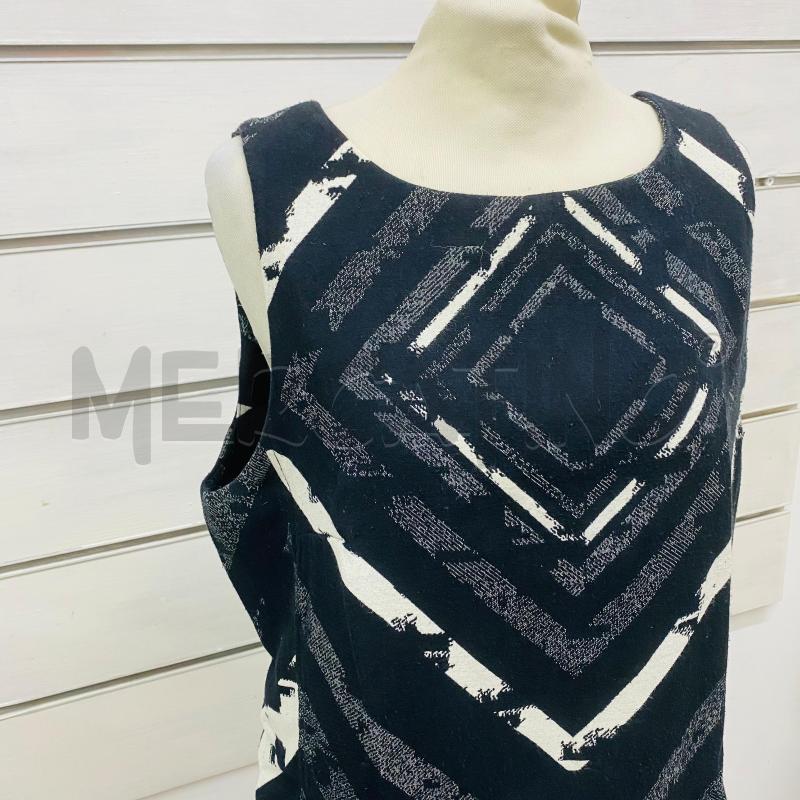 ABITO DONNA DESIGUAL NERO ROMBI BIANCHI | Mercatino dell'Usato Lago patria - giugliano in c. 2