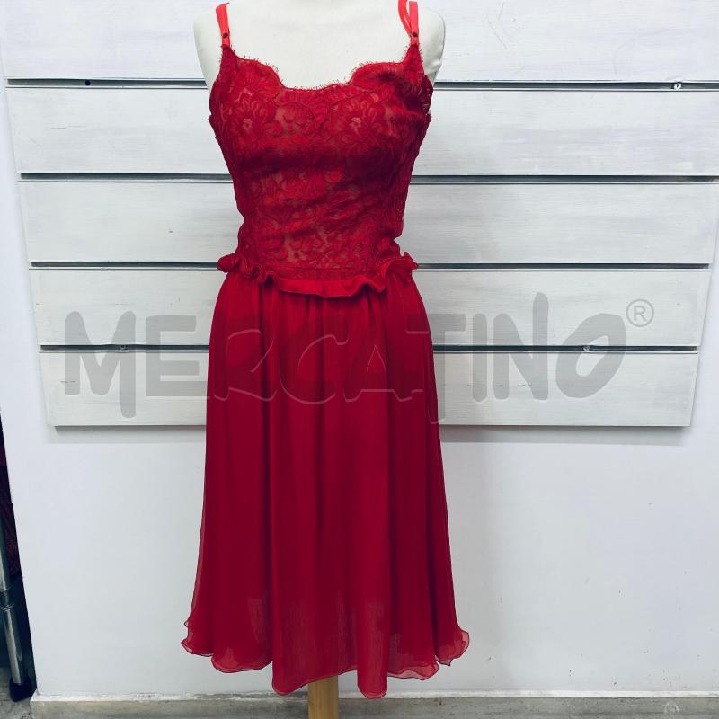 ABITO DONNA D&G ROSSO STECCHE MERLETTO  | Mercatino dell'Usato Lago patria - giugliano in c. 1