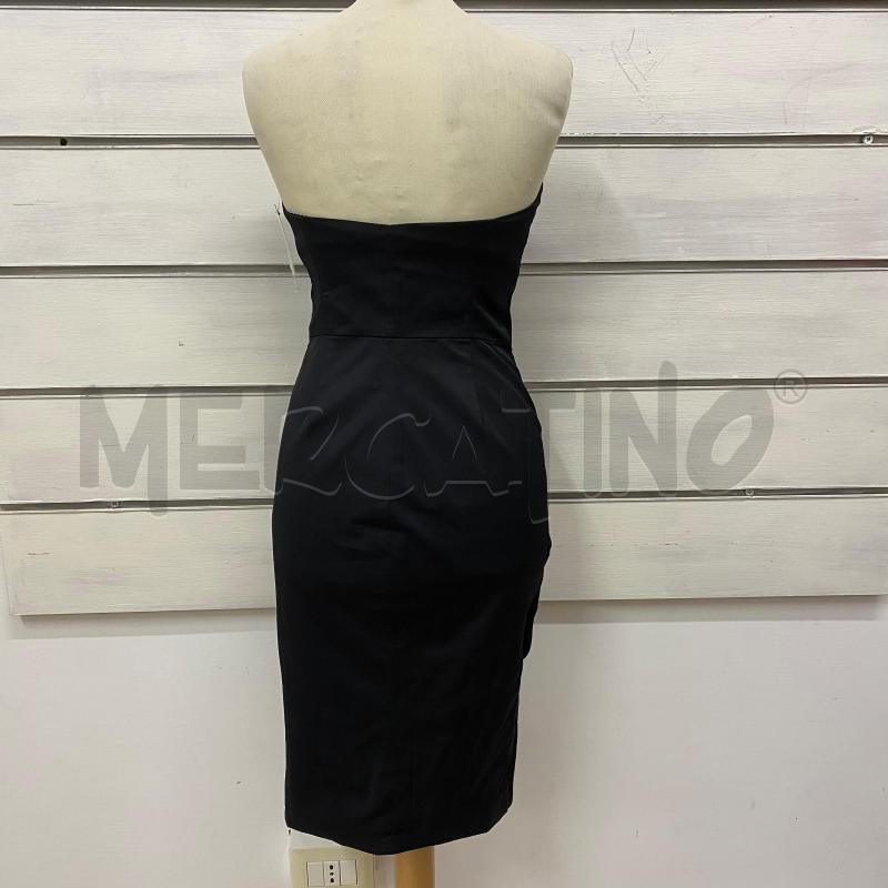 ABITO DONNA ELISABETTA FRANCHI NERO ARRICCIATURA LATERALE | Mercatino dell'Usato Lago patria - giugliano in c. 3