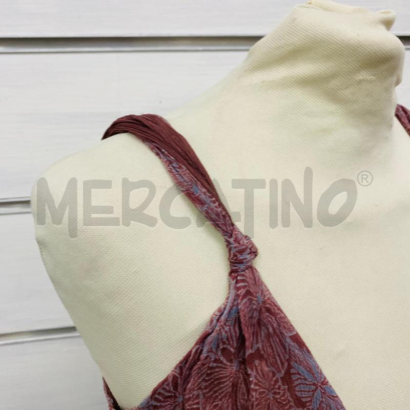 ABITO DONNA ETHIC  BORGOGNA FANTASIA TURCHESE | Mercatino dell'Usato Lago patria - giugliano in c. 4