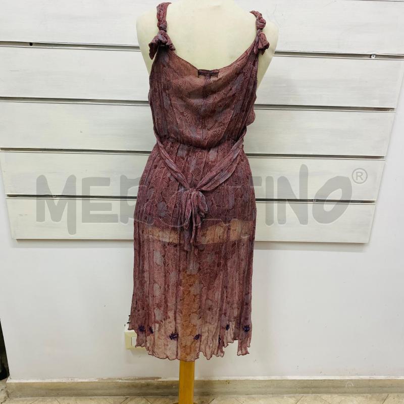 ABITO DONNA ETHIC  BORGOGNA FANTASIA TURCHESE | Mercatino dell'Usato Lago patria - giugliano in c. 5