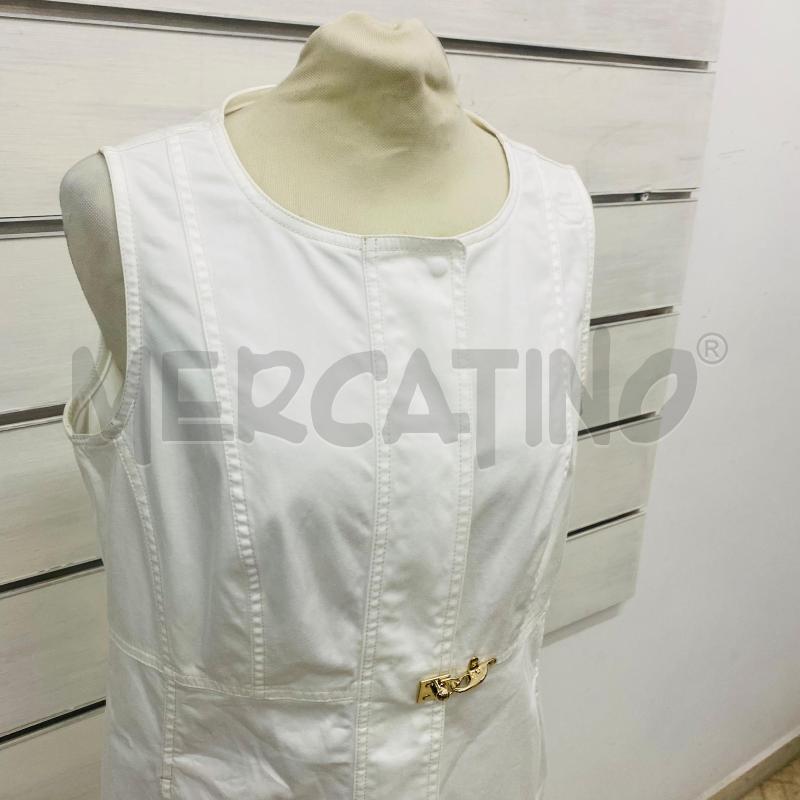 ABITO DONNA FAY BIANCO ZIP CON ALAMARO DORATO | Mercatino dell'Usato Lago patria - giugliano in c. 3