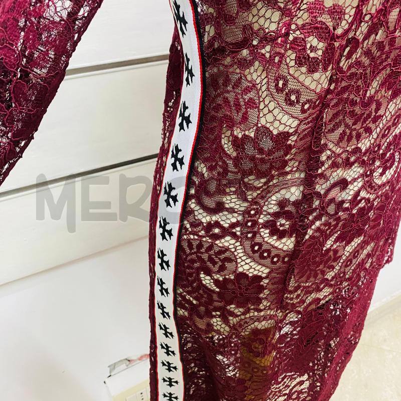 ABITO DONNA GAELLE PIZZO BORDEAUX SCRITTA CORALLINI | Mercatino dell'Usato Lago patria - giugliano in c. 3