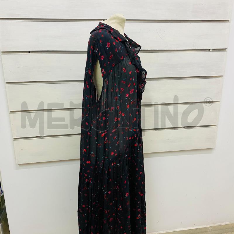 ABITO DONNA IRO NERO FIORI ROSSI | Mercatino dell'Usato Lago patria - giugliano in c. 3