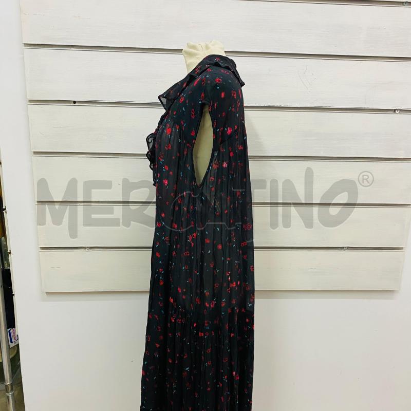 ABITO DONNA IRO NERO FIORI ROSSI | Mercatino dell'Usato Lago patria - giugliano in c. 5
