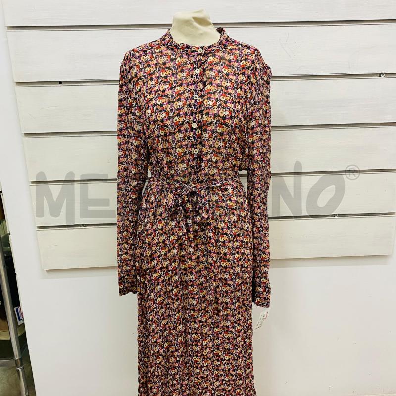 ABITO DONNA JUCCA NERO FIORI ROSSI VIOLA PANNA | Mercatino dell'Usato Lago patria - giugliano in c. 1