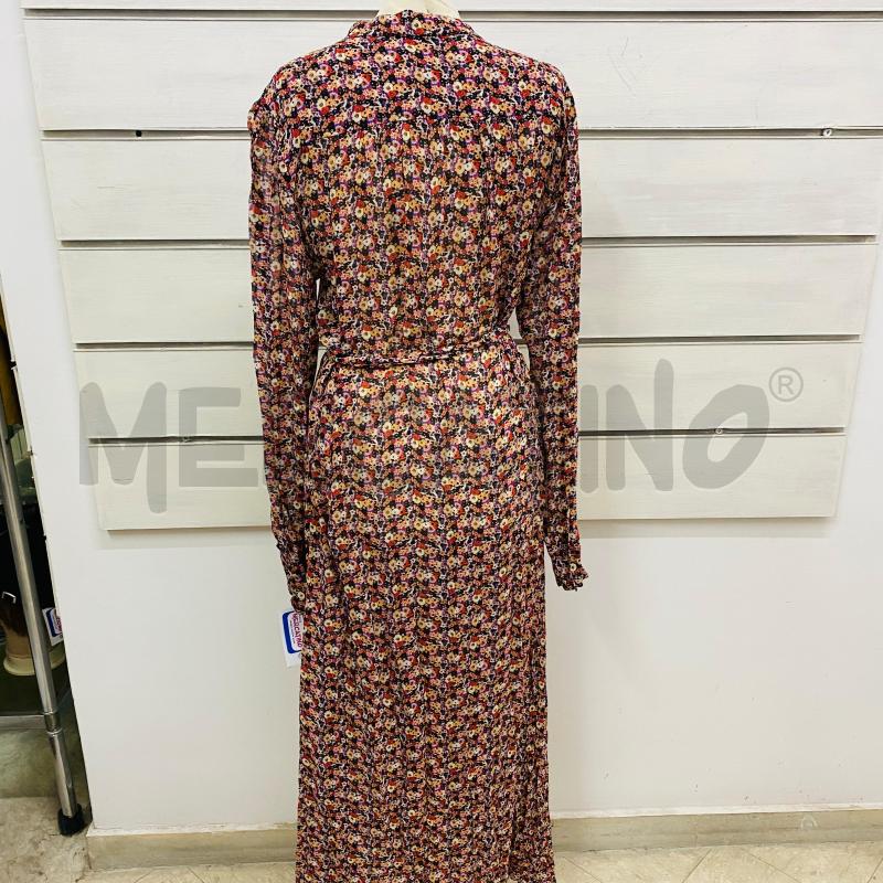 ABITO DONNA JUCCA NERO FIORI ROSSI VIOLA PANNA | Mercatino dell'Usato Lago patria - giugliano in c. 4