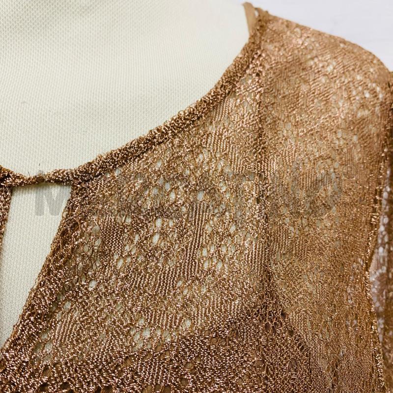 ABITO DONNA JUCCA TRAFORATO LAMÈ + SOTTOVESTE MARRONE | Mercatino dell'Usato Lago patria - giugliano in c. 3