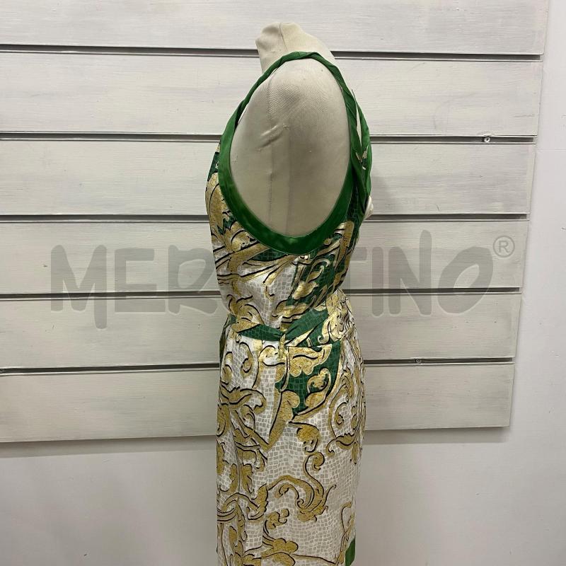 ABITO DONNA JUST CAVALLI FANTASIA BEIGE PANNA PROFILO VERDE | Mercatino dell'Usato Lago patria - giugliano in c. 2