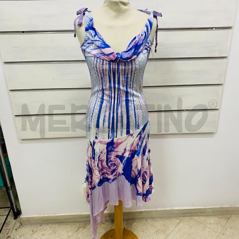 ABITO DONNA JUST CAVALLI LILLA SFUMATO IN BLU ROSA | Mercatino dell'Usato Lago patria - giugliano in c. 1