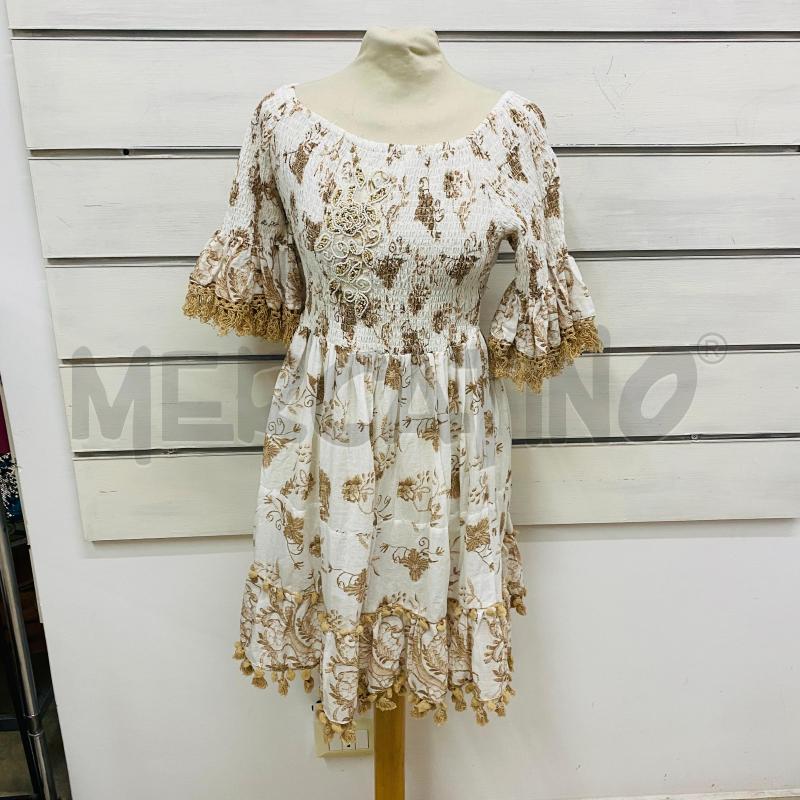 ABITO DONNA LEONI AL SOLE PANNA RICAMO BEIGE | Mercatino dell'Usato Lago patria - giugliano in c. 1