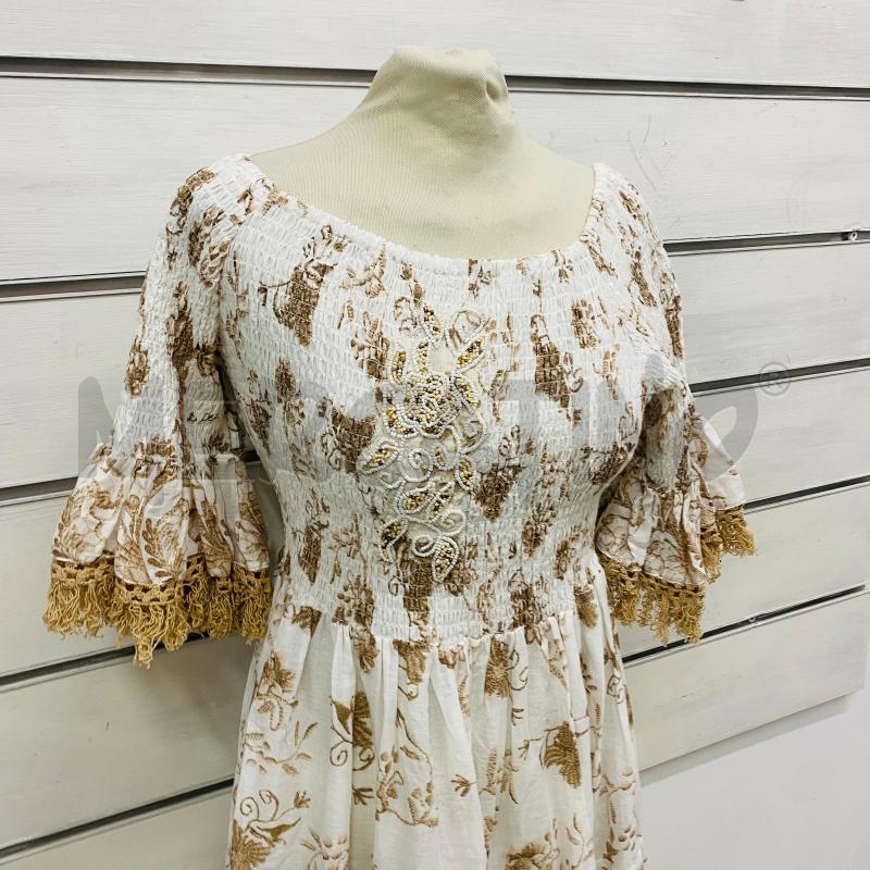 ABITO DONNA LEONI AL SOLE PANNA RICAMO BEIGE | Mercatino dell'Usato Lago patria - giugliano in c. 2