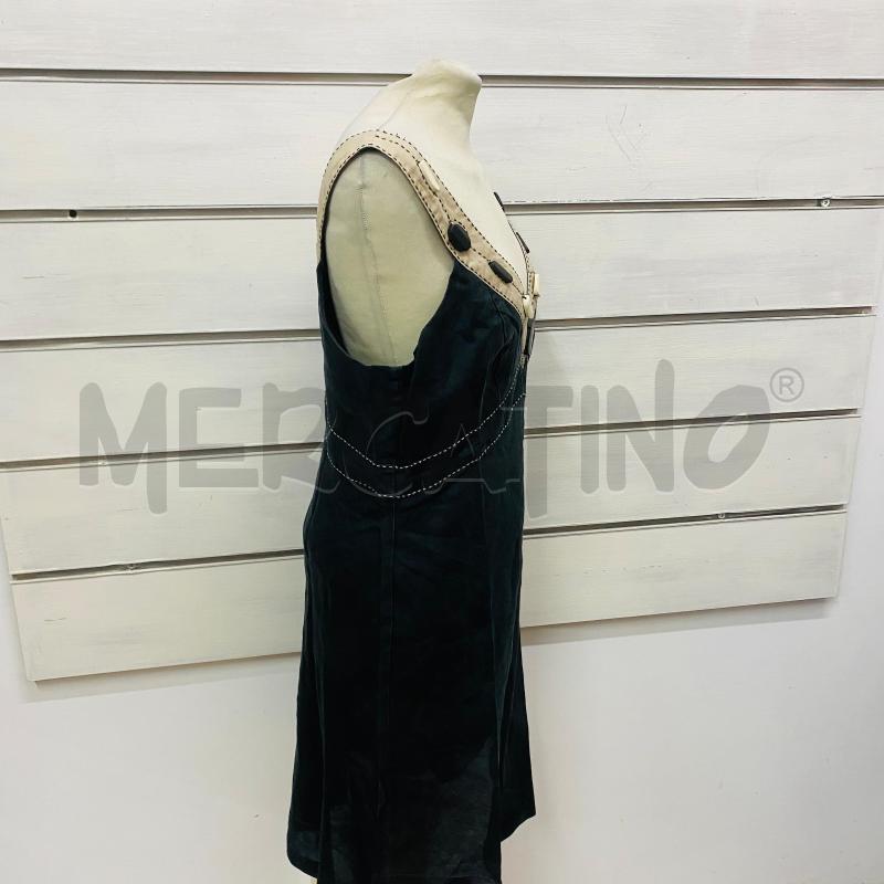ABITO DONNA LINO NERO BEIGE PIETRE SCOLLO | Mercatino dell'Usato Lago patria - giugliano in c. 4