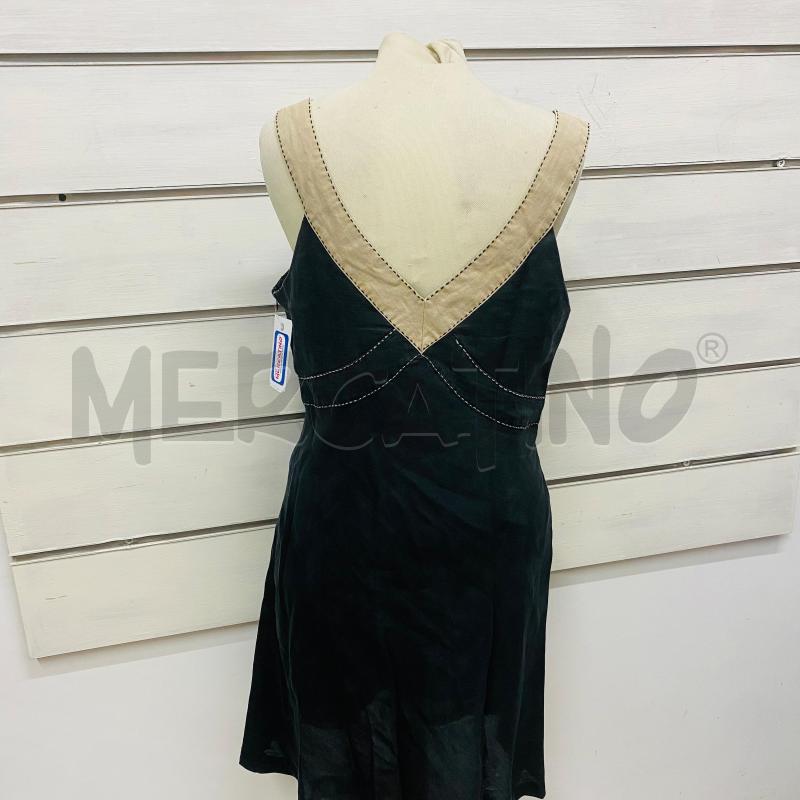 ABITO DONNA LINO NERO BEIGE PIETRE SCOLLO | Mercatino dell'Usato Lago patria - giugliano in c. 5
