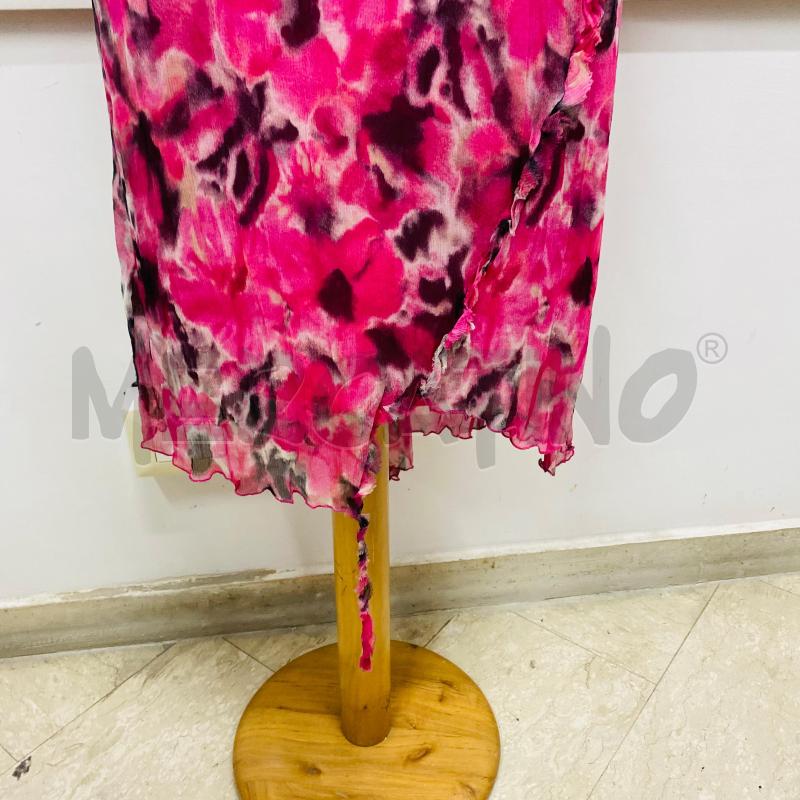 ABITO DONNA LIUJO 100%SETA ROSA FRAGOLA FANTASIA CON SOTTANA | Mercatino dell'Usato Lago patria - giugliano in c. 3