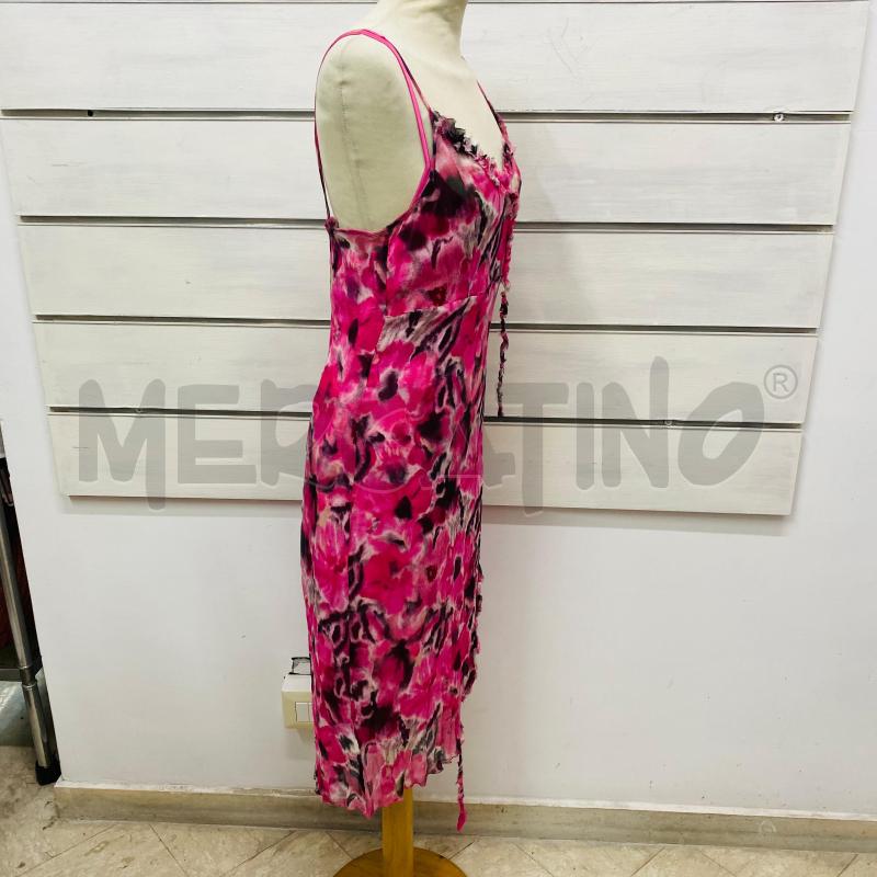 ABITO DONNA LIUJO 100%SETA ROSA FRAGOLA FANTASIA CON SOTTANA | Mercatino dell'Usato Lago patria - giugliano in c. 4