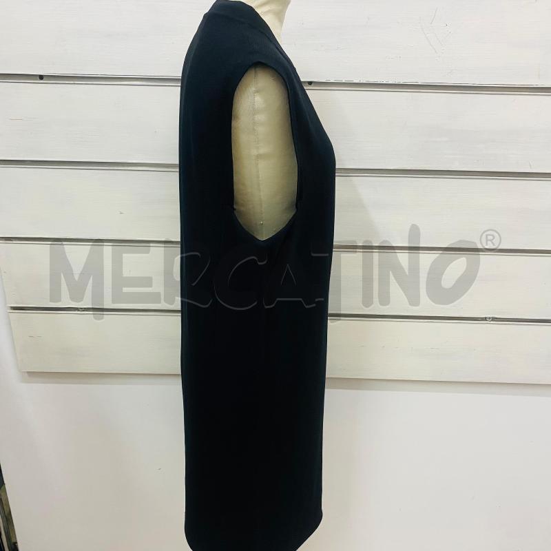 ABITO DONNA LIVIANA CONTI TRICOT NERO INSERTO TRECCIA NERA BIANCA | Mercatino dell'Usato Lago patria - giugliano in c. 4