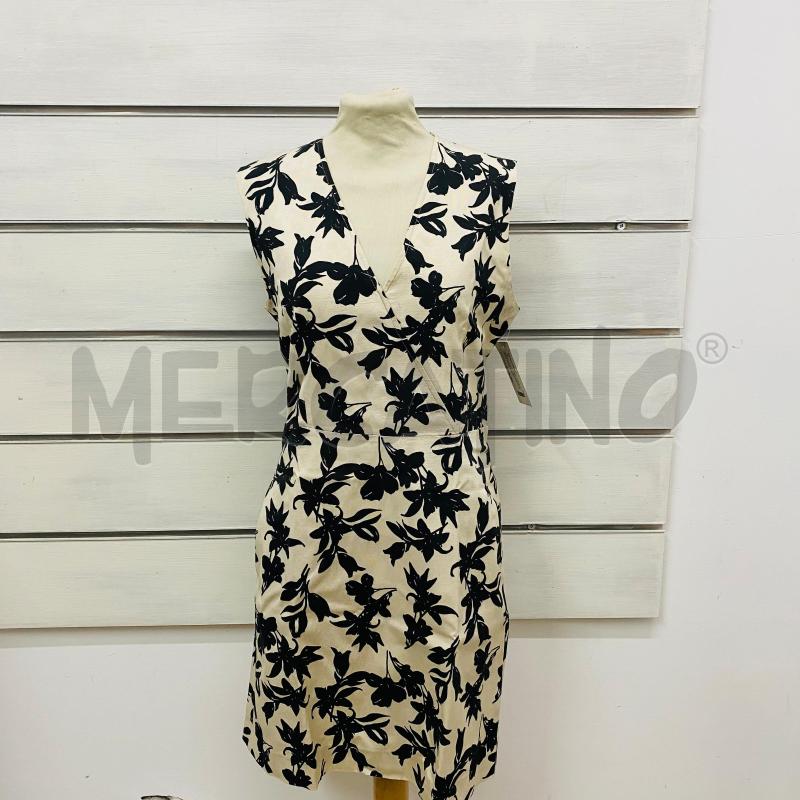 ABITO DONNA MARELLA BEIGE FIORI NERO ZIP DIETRO  | Mercatino dell'Usato Lago patria - giugliano in c. 1